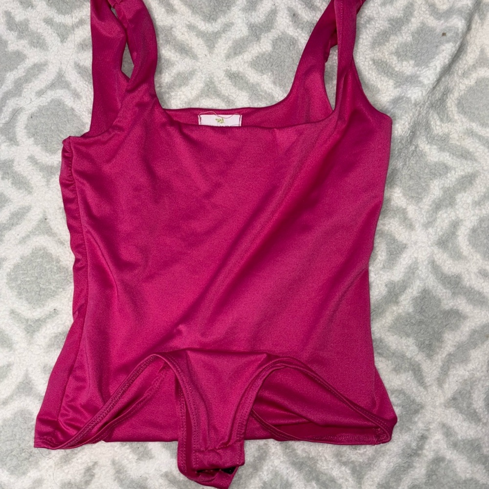 Pink bodysuit